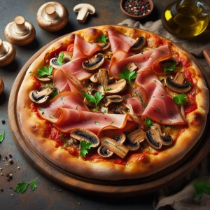 Pizza Prosciutto e Funghi